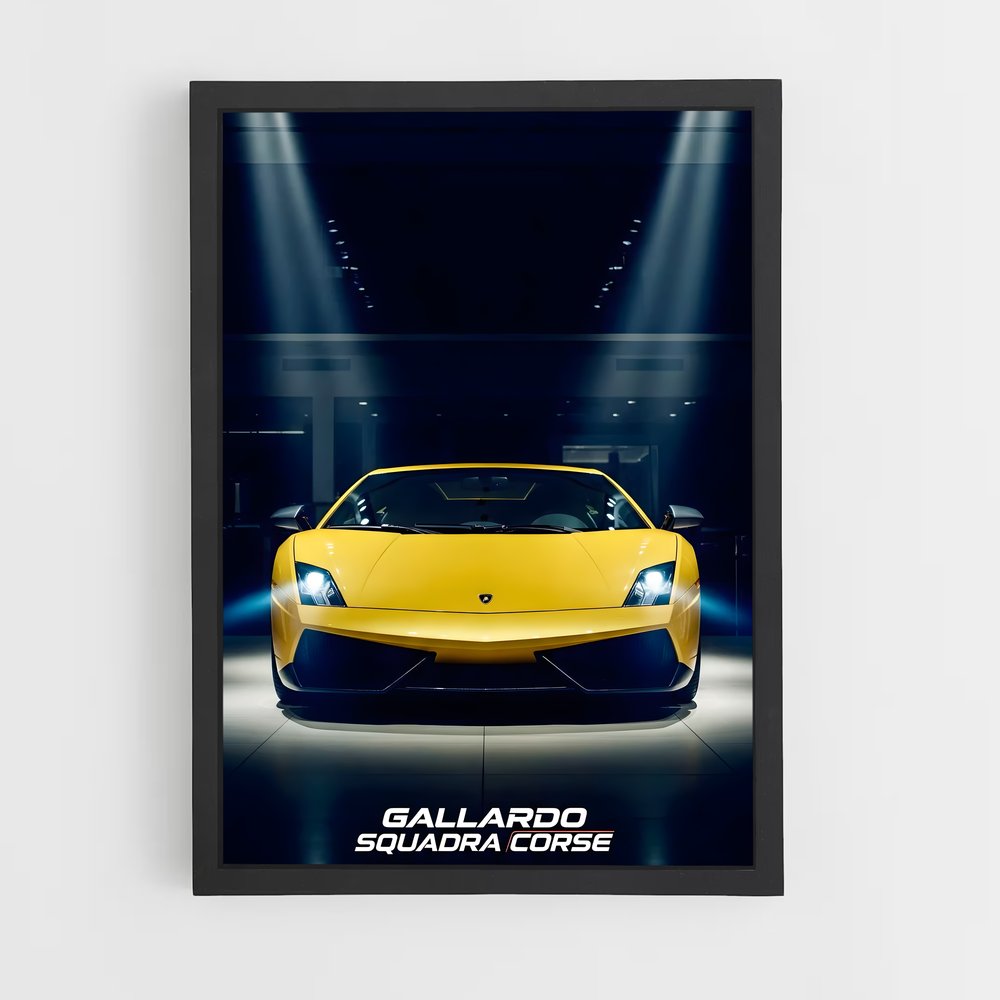 Poster Lueur Jaune – affiche Lamborghini (vue 2)